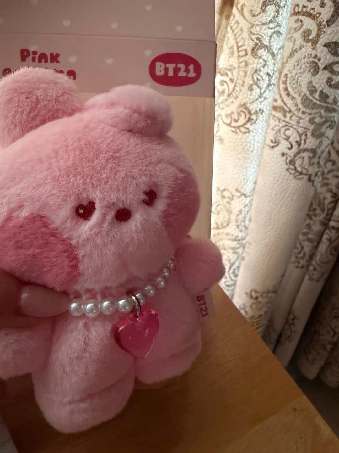 Customer photo review of BT21 x SANFU Official Love Poem Plush S Pink Edition