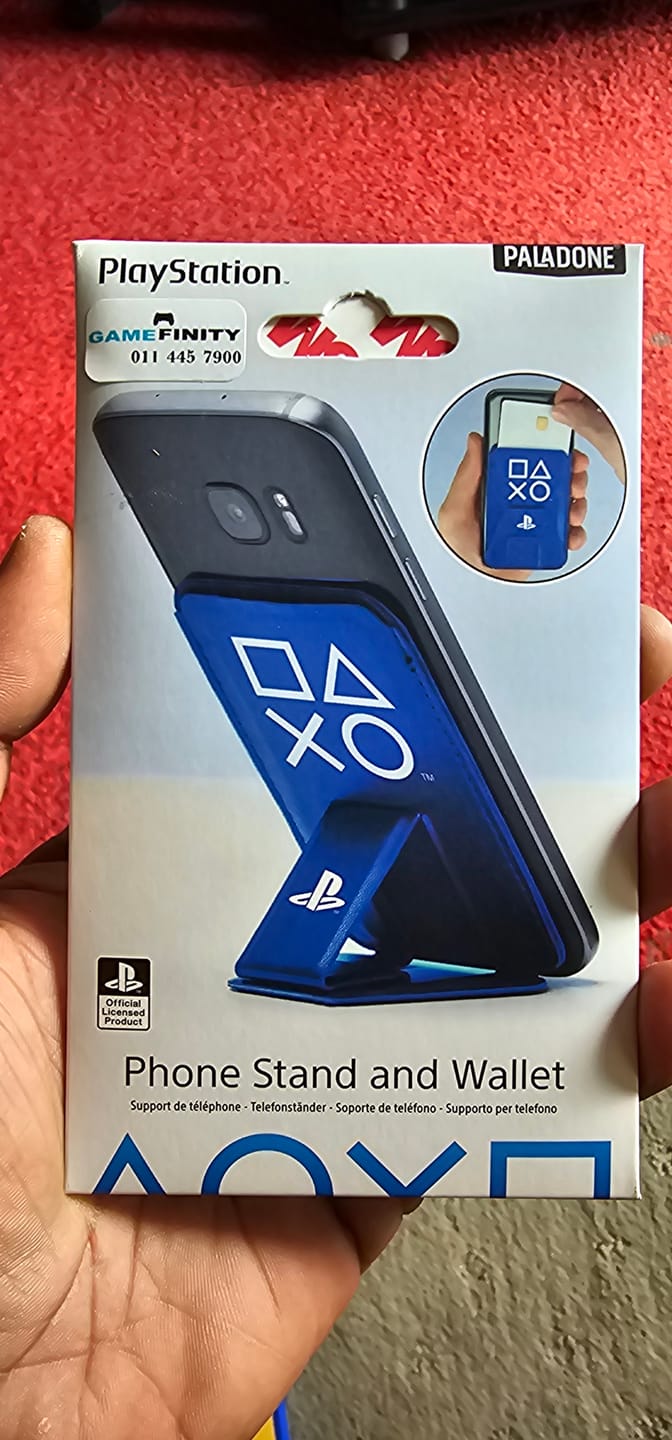 Customer photo review of PlayStation Card Holder And Phone Stand