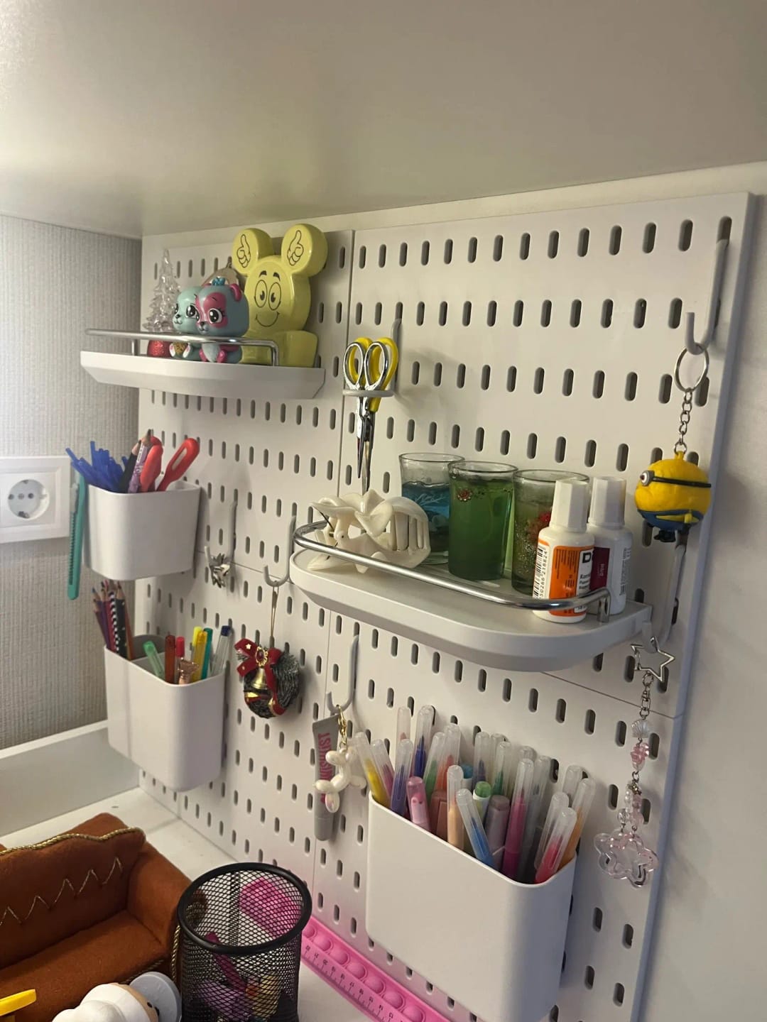 Customer photo review of PegEase Wall Organizer