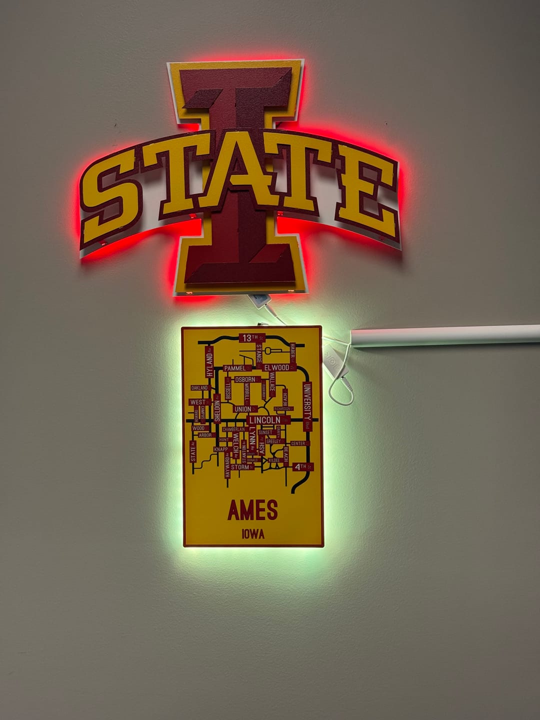 Customer photo review of Ames, Iowa School Street Poster Single Layer Metal Wall Art
