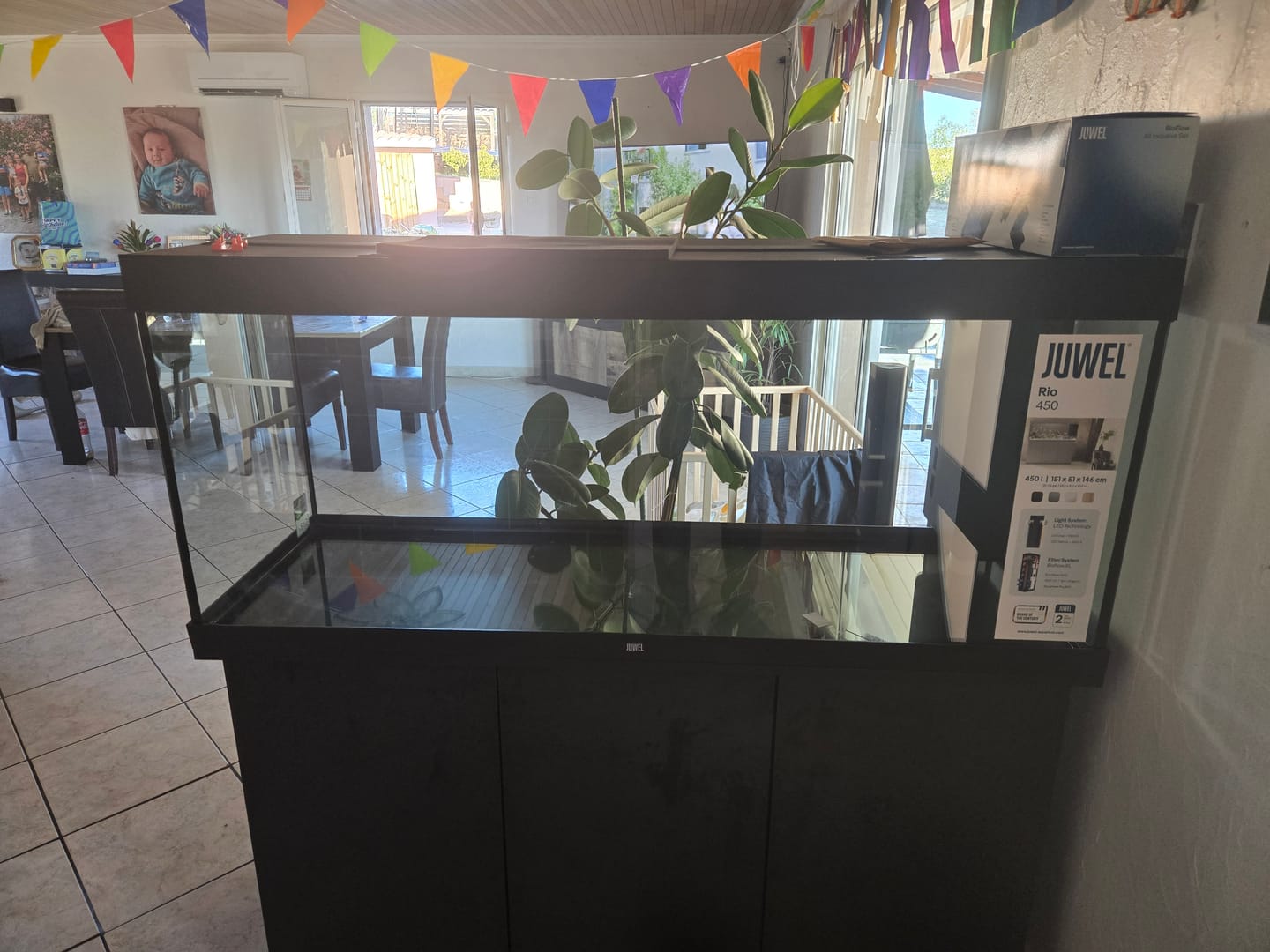 Customer photo review of Aquarium Rio 450 LED Noir Équipé JUWEL - 450L