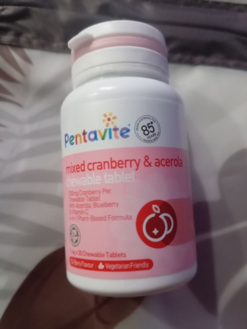 Customer photo review of Mixed Cranberry & Acerola Chewable Tablet