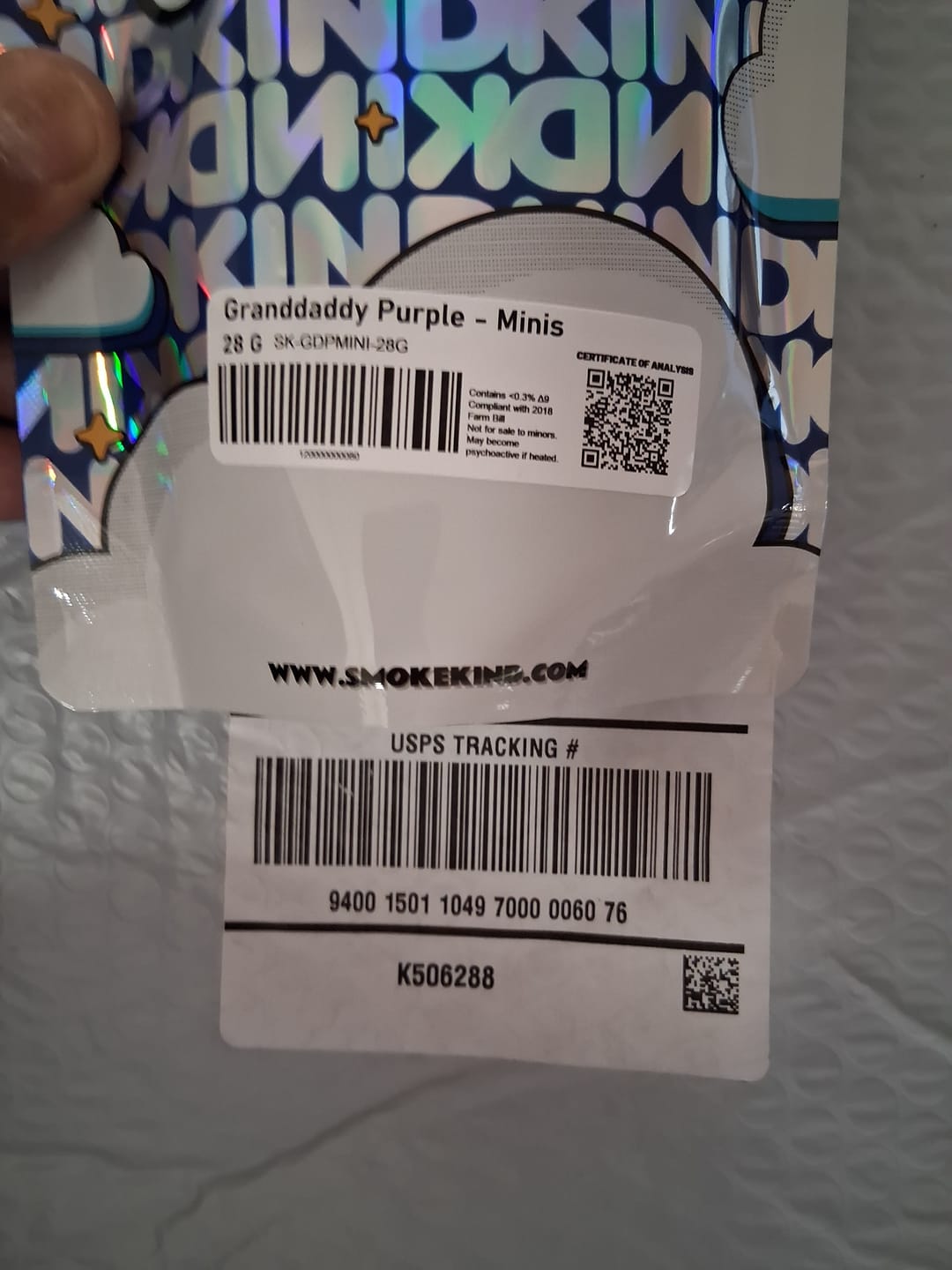Customer photo review of Granddaddy Purple - Minis - 14 Grams - Indica