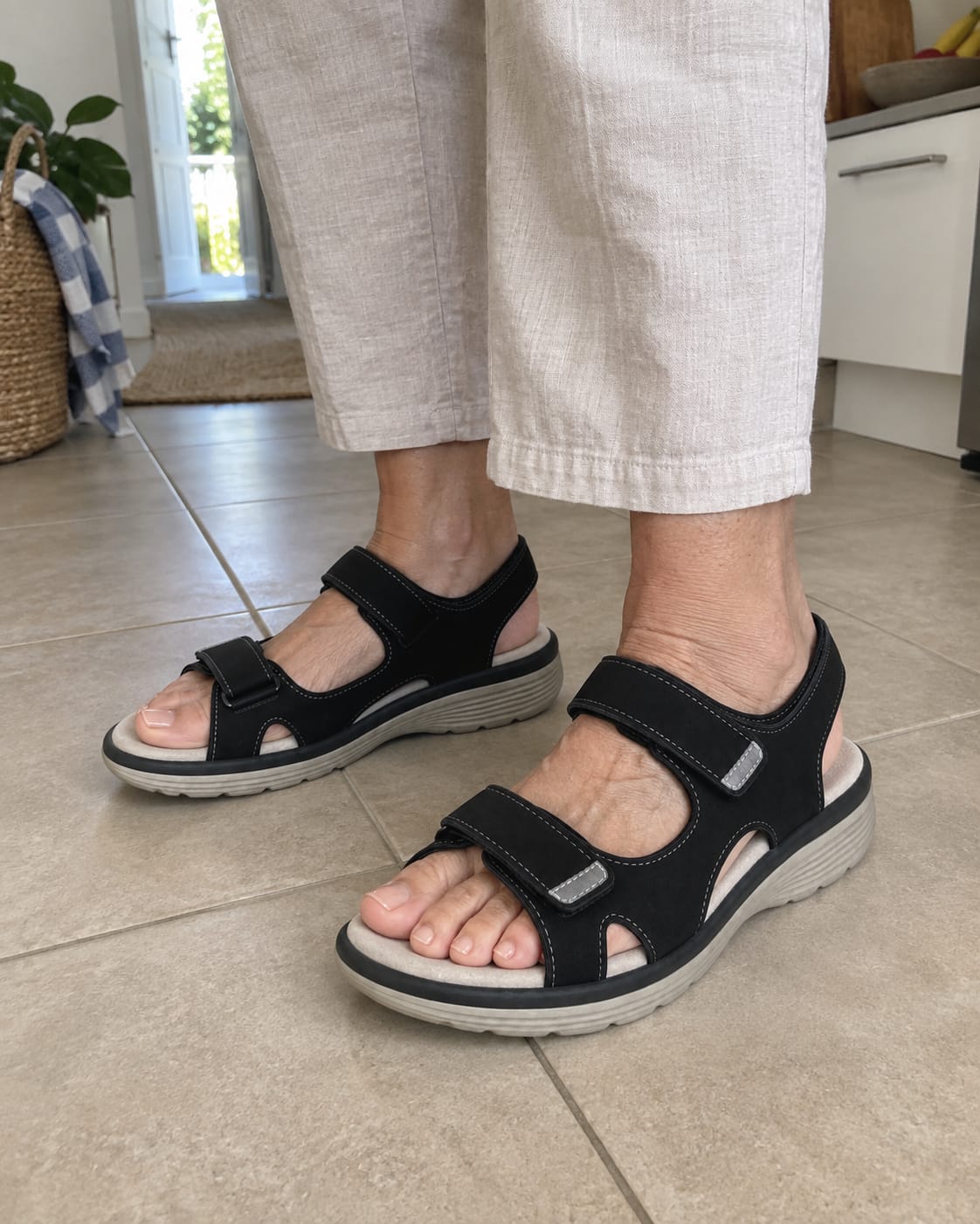 Customer photo review of Livia Supportive Everyday Sandals