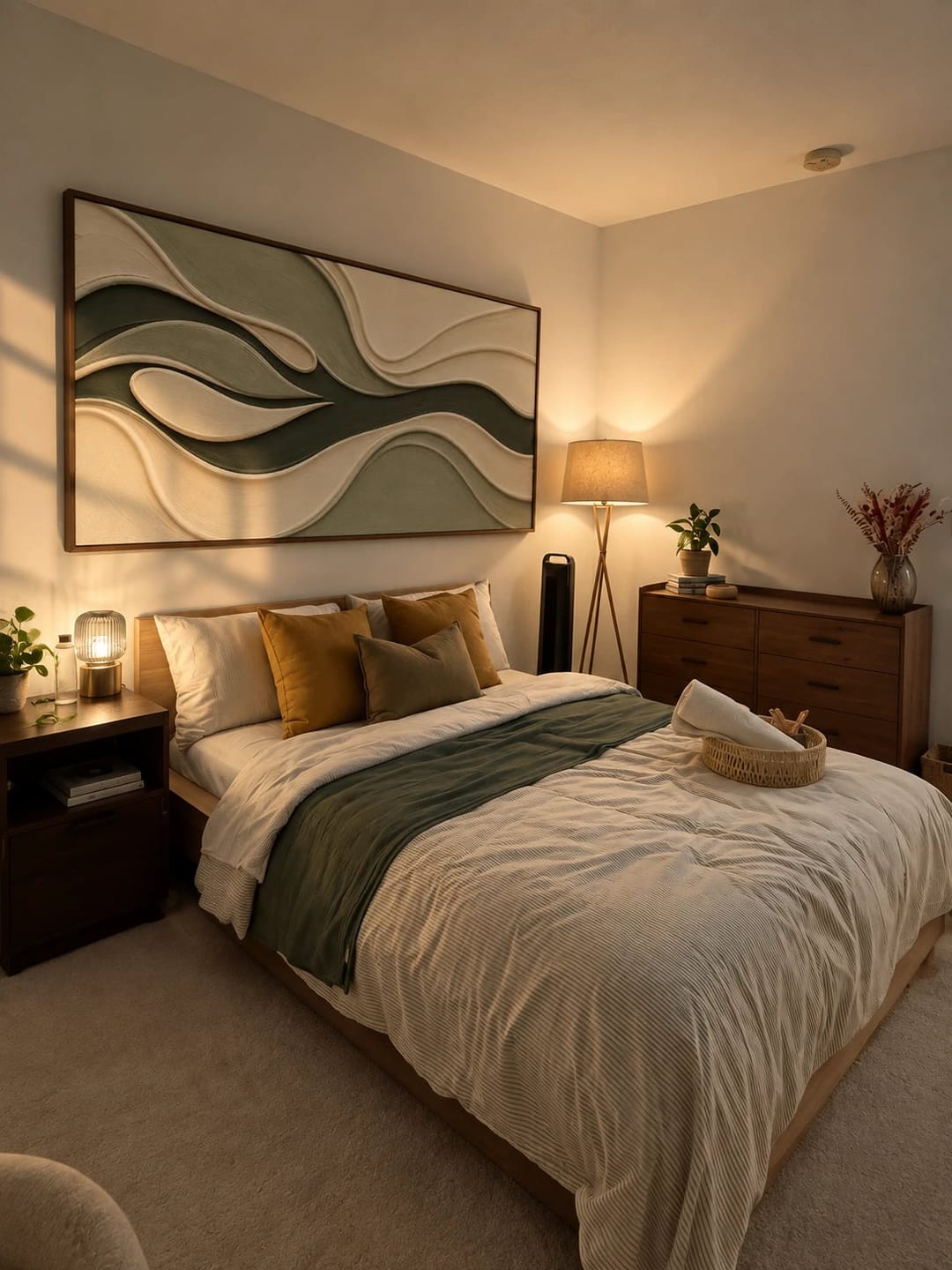 Customer photo review of Textured & Impasto Art | Forest Wave Balance