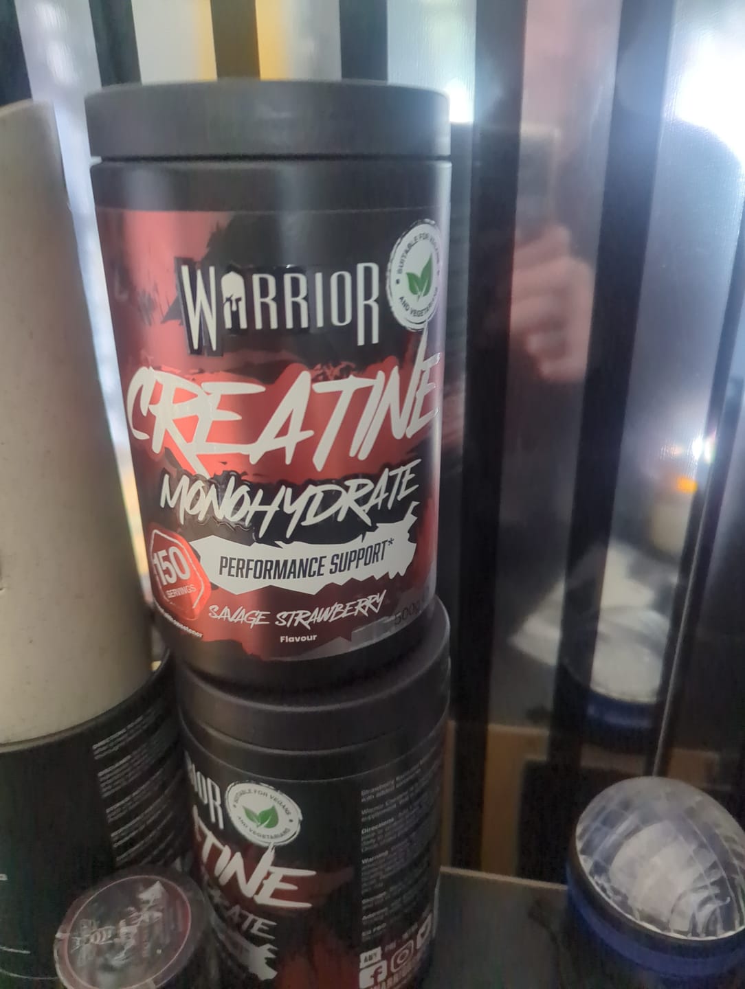 Customer photo review of Warrior Creatine Monohydrate Powder - 300g, 500g & 1KG