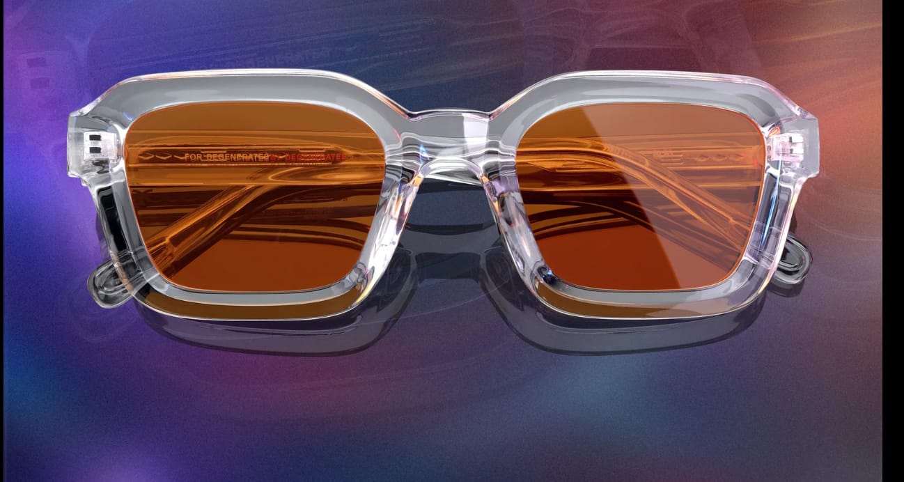 Customer photo review of CLEAR STREAMERS 85% BLUE LIGHT BLOCKERS