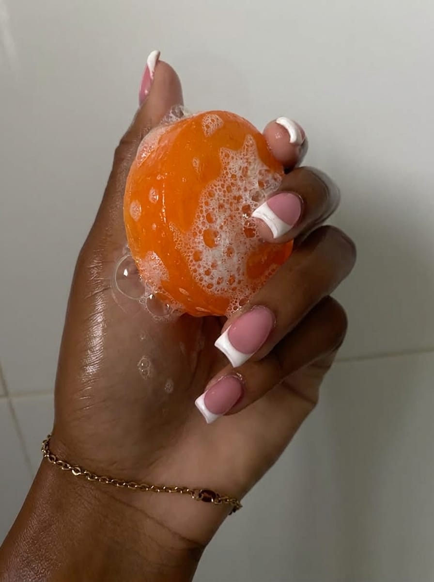 Customer photo review of Nonenal Cleaning Deodorant Persimmon Soap