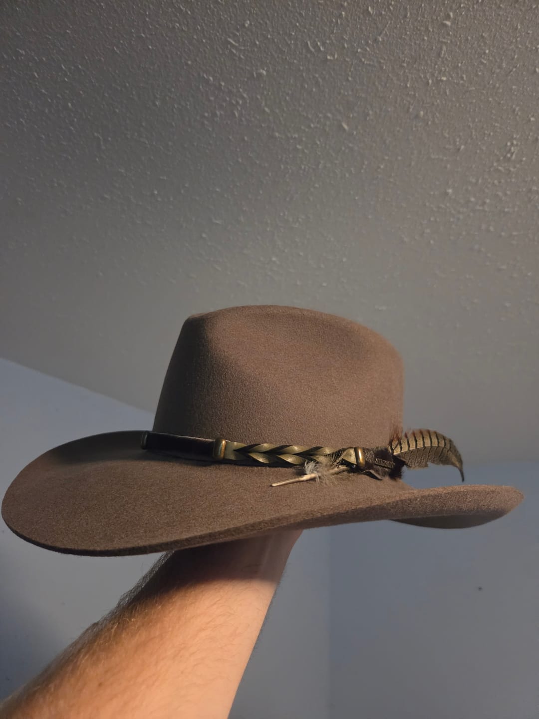Customer photo review of Stetson Buffalo Collection 4X Drifter Stone Felt Hat SBDFTR-163420