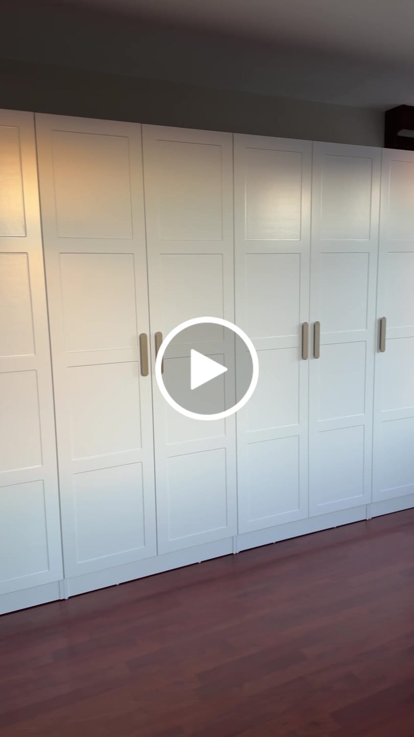 Customer video review of Rani BA193 Membran Kapaklı Modüler Gardırop 7 Kapaklı Raflı Askılı Elbise Dolabı Beyaz