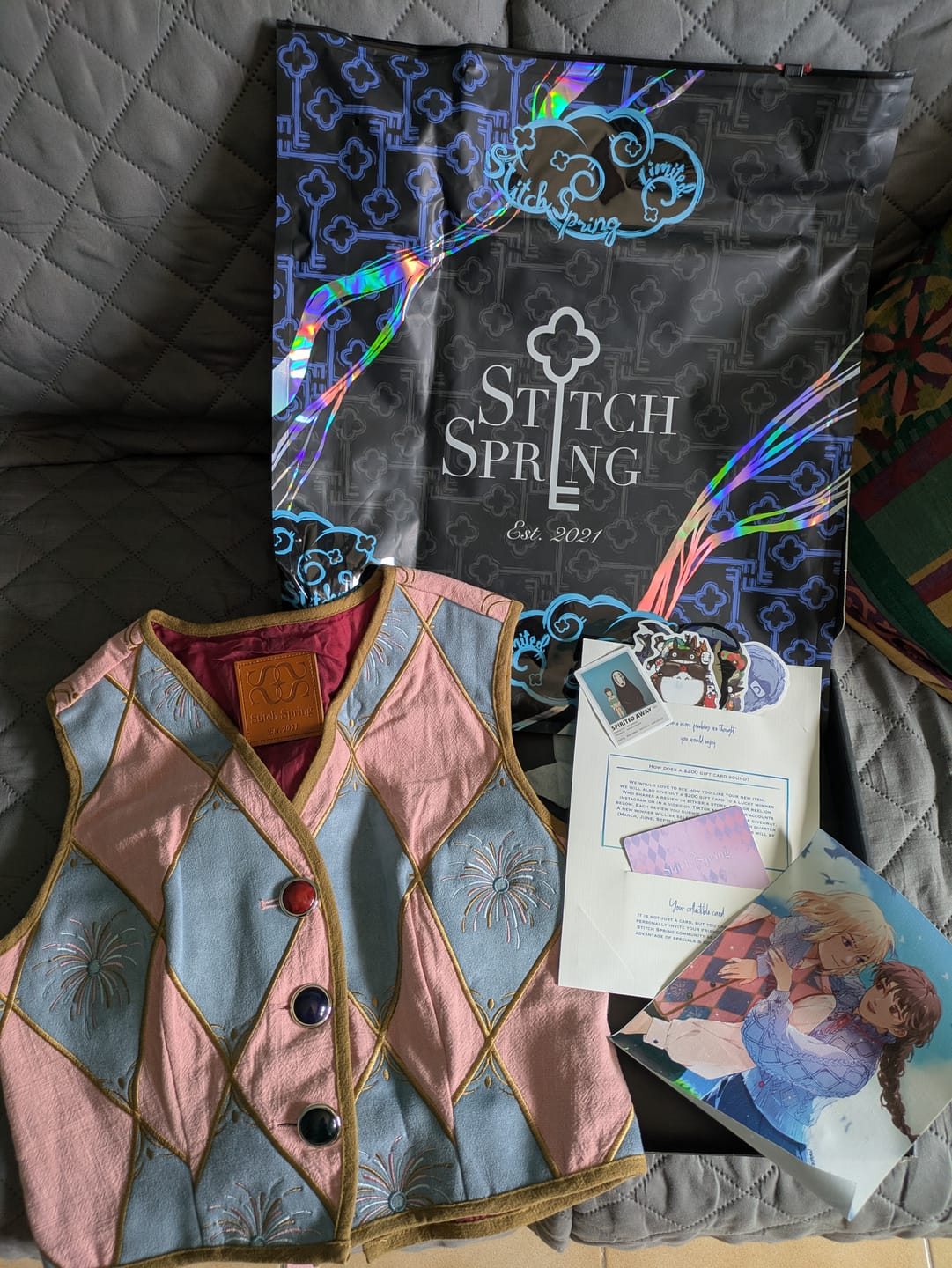 Customer photo review of Cropped Castle Vest Preorder