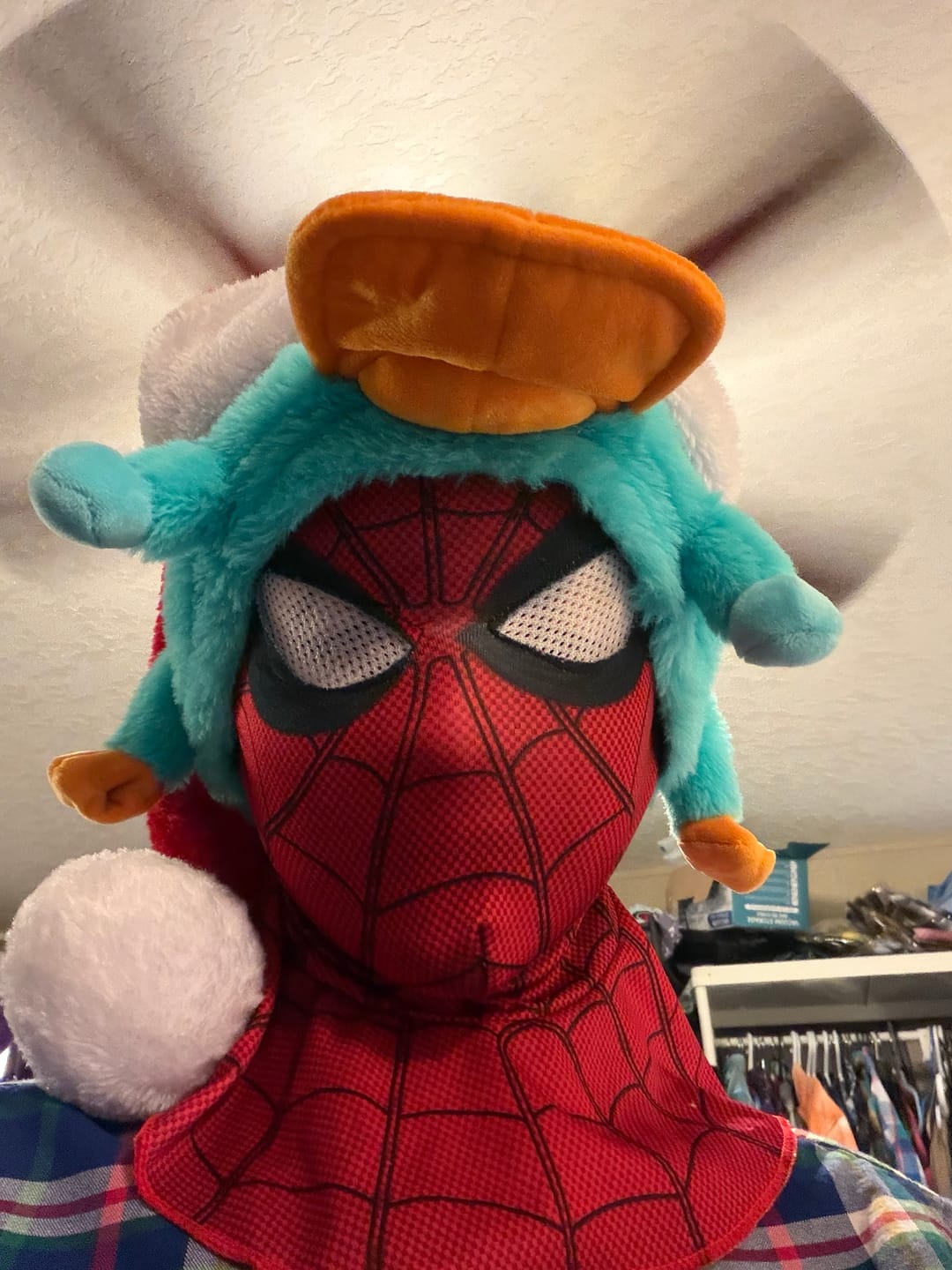 Customer photo review of Disney’s Phineas and Ferb "Perry the Platypus" – Plush Hat