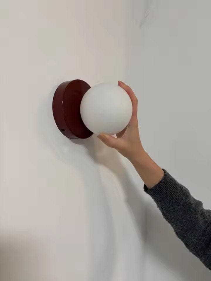 Customer photo review of NeroLight | Wandlampe Innen mit Glasschirm