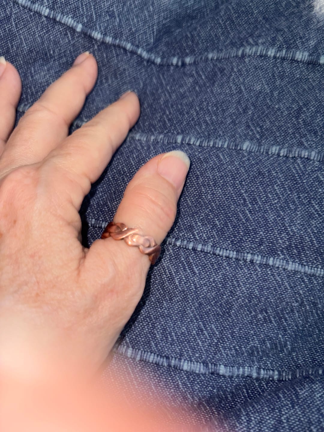 Customer photo review of Ladies Adjustable Copper Magnetic Ring