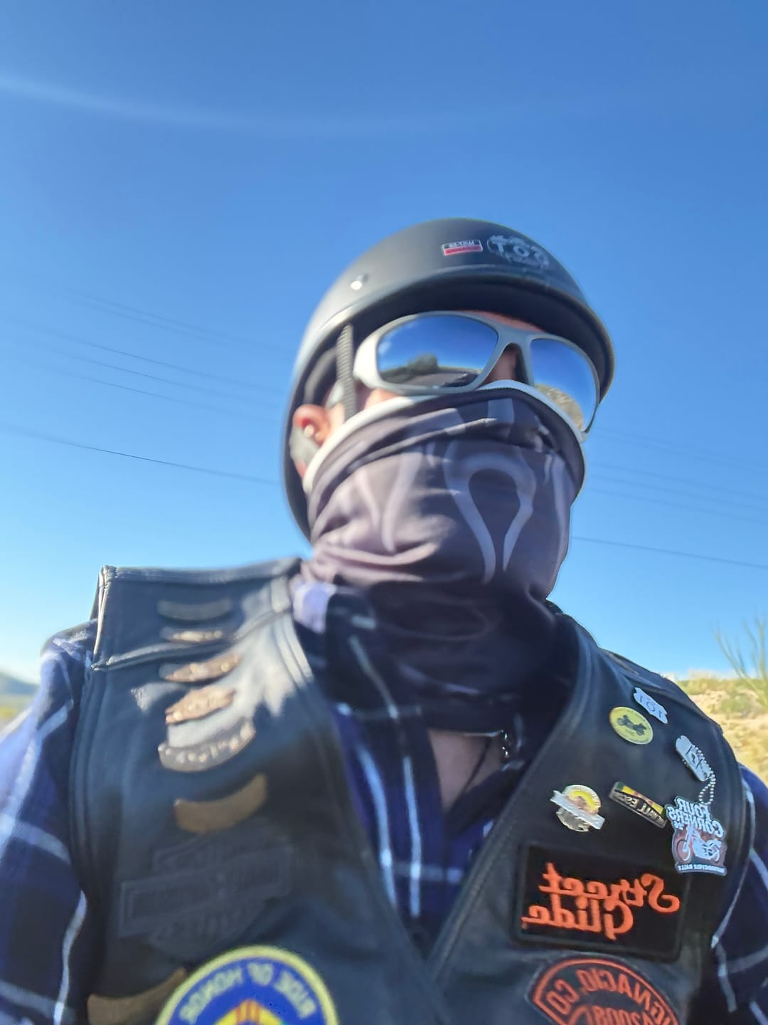 Customer photo review of Low Profile Reversible DOT Polo Helmet / Matte Black