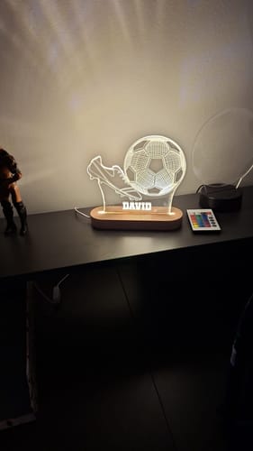 Customer photo review of 3d fußball nachtlicht