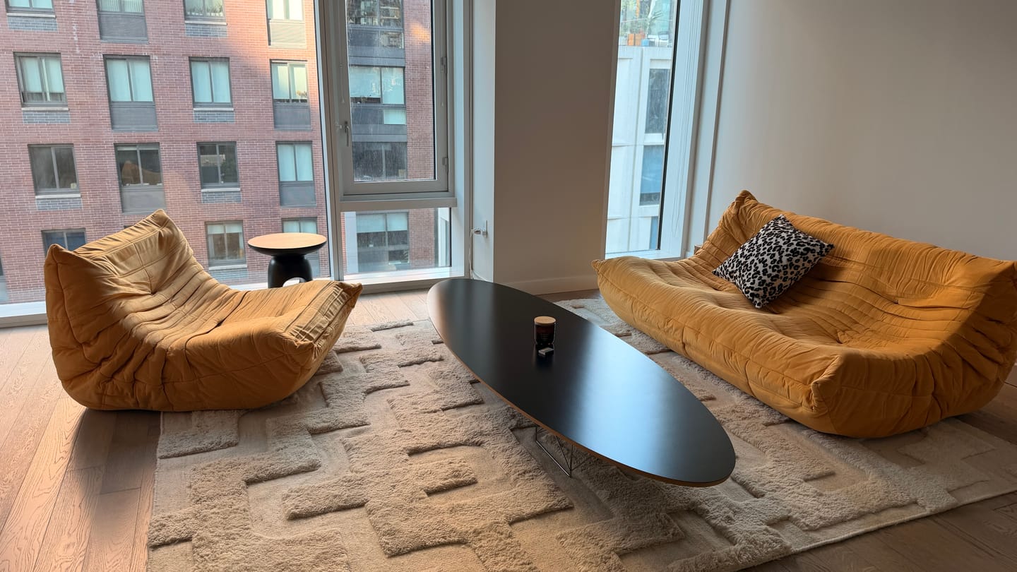 Customer photo review of Togo Couch 3-Seater: Luxurious Suede for Comfort & Style