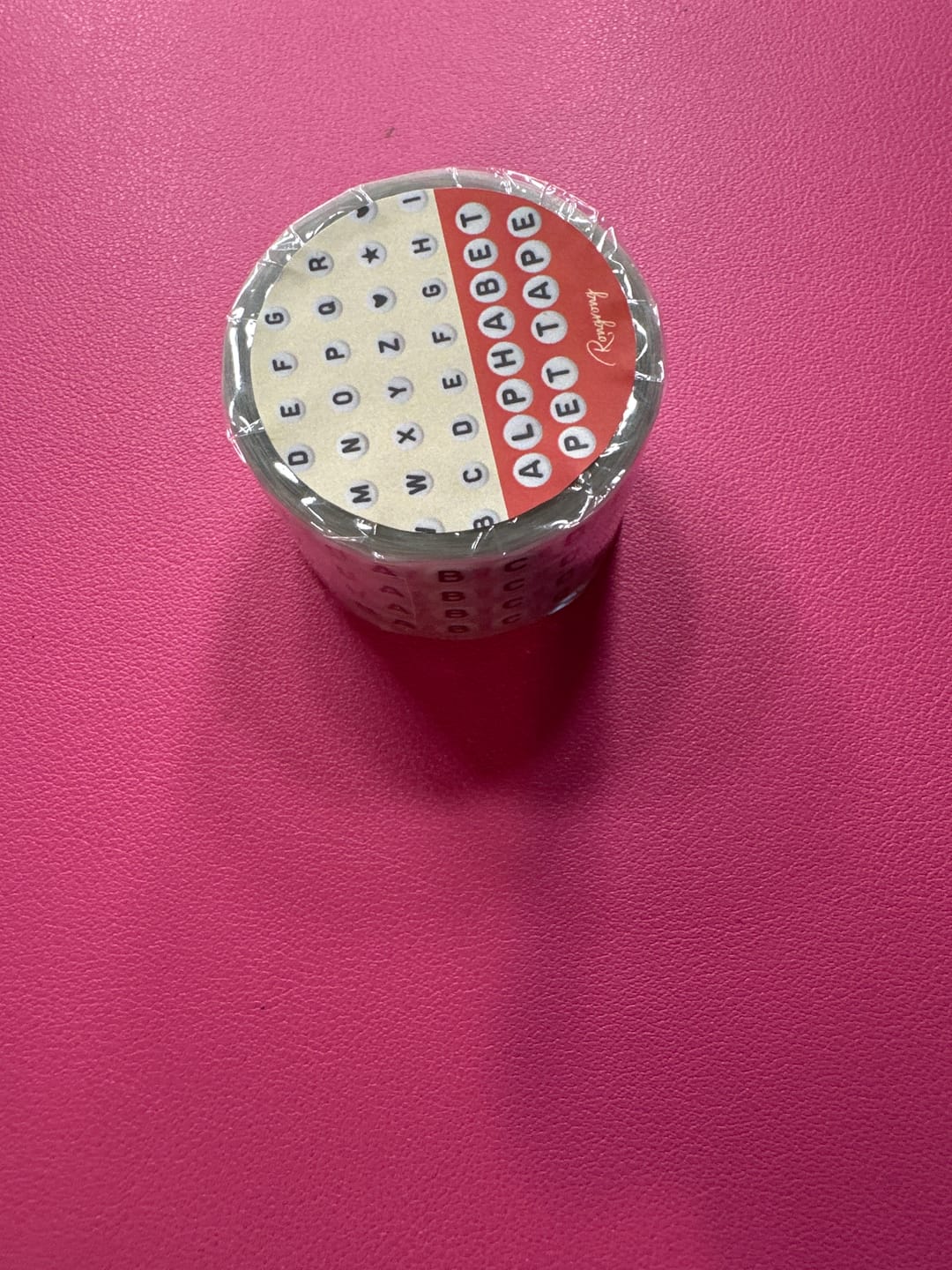 Customer photo review of Alphabet Beads Pre-cut PET Tape [3.O]