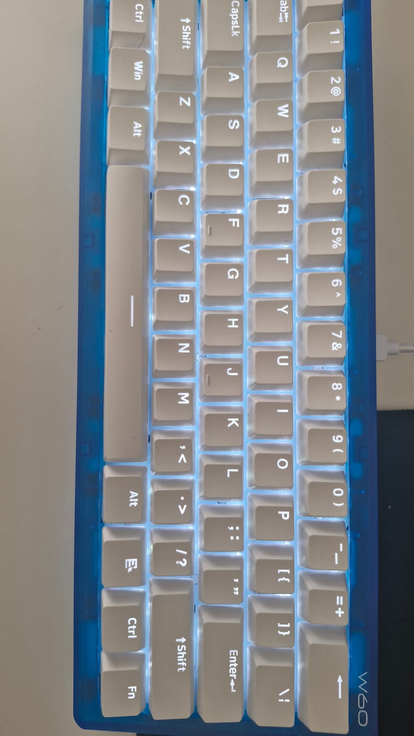 Customer photo review of Wraith W60 Klavye (Manyetik Switch / HE)