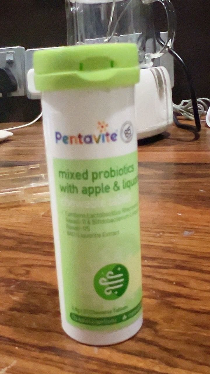 Customer photo review of Mixed Probiotics with Apple & Liquorice Chewable Tablet