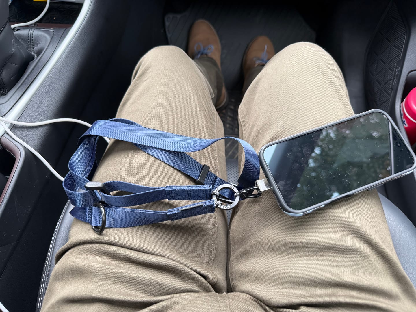 Customer photo review of Crossbody Phone Strap Navy