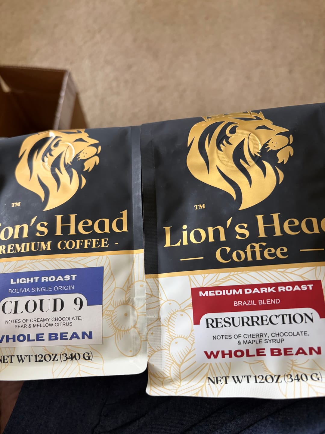 Customer photo review of Resurrection - Chocolate, Cherry, Maple Syrup - Medium Dark Roast