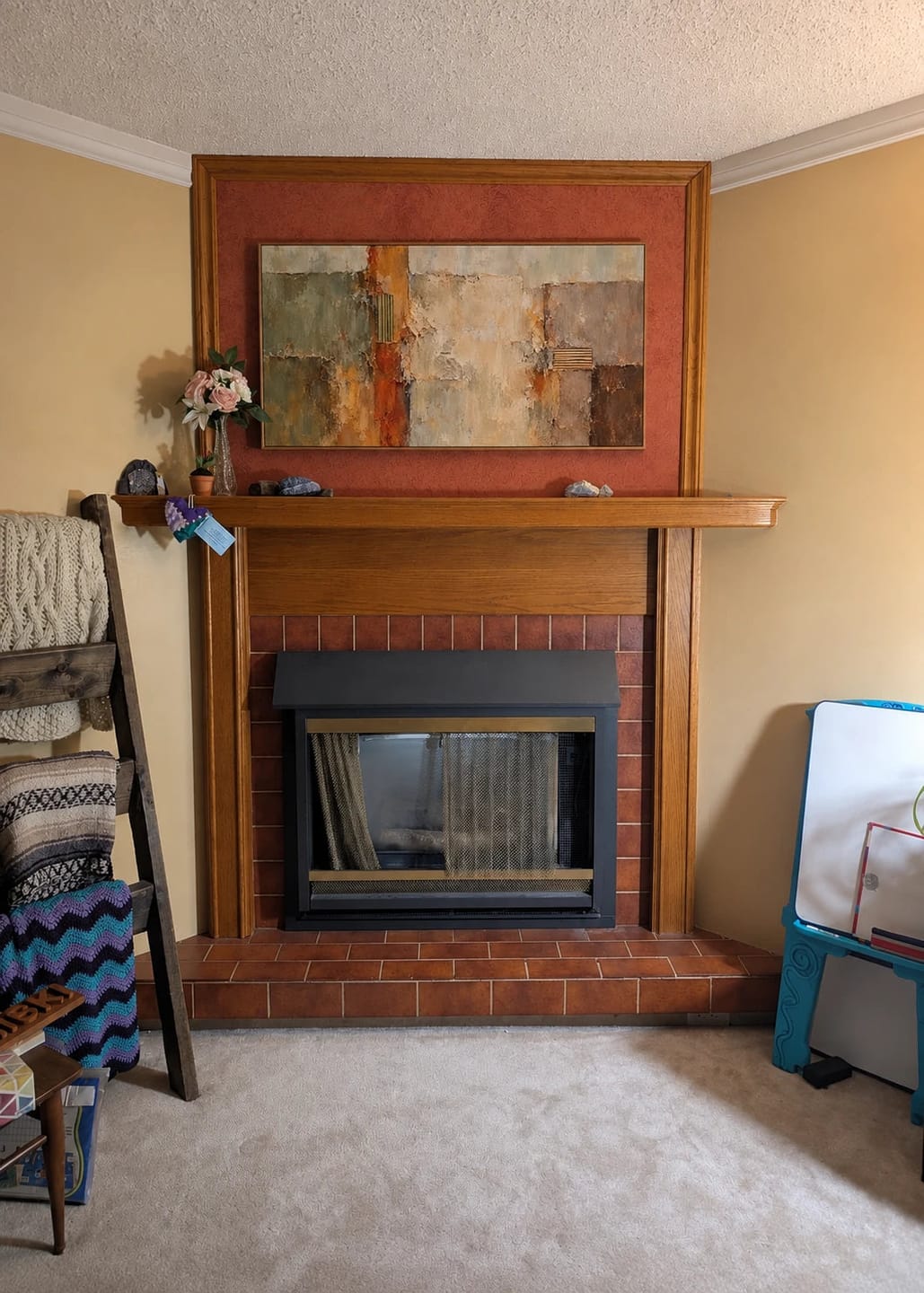 Customer photo review of Textured & Impasto Art | Rustic Abstract Layers