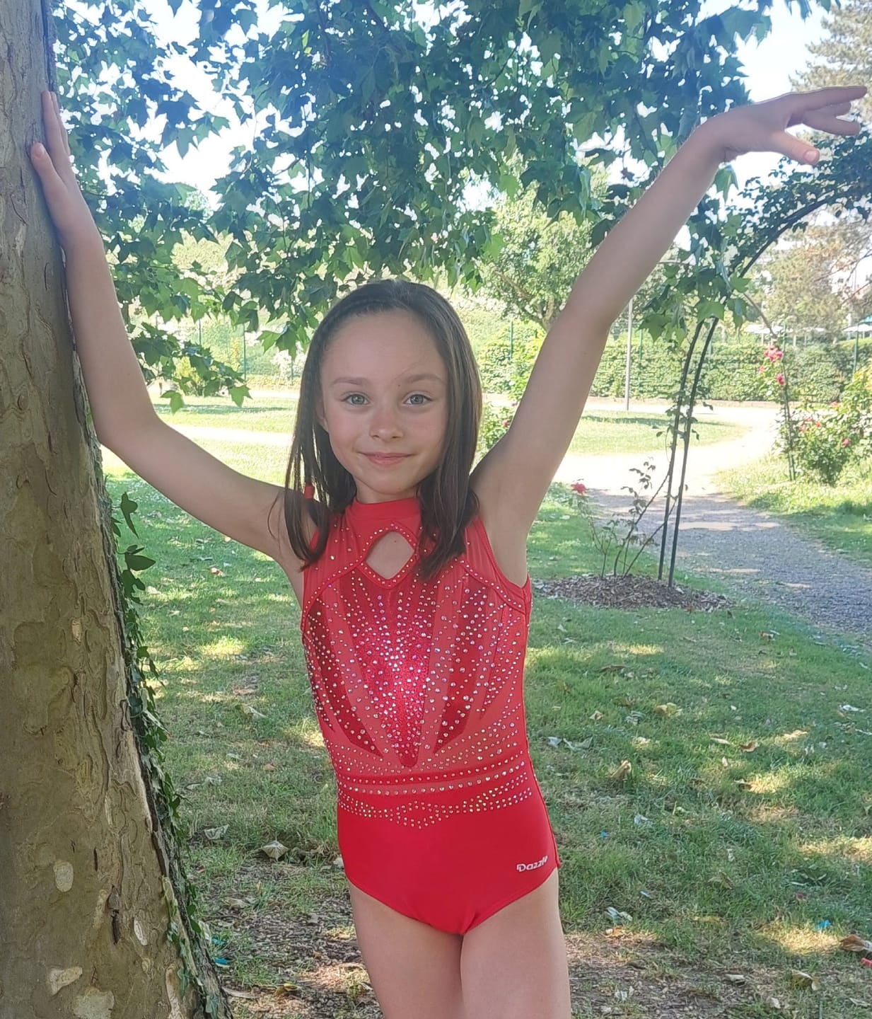 Customer photo review of Justaucorps de gym "Écarlate" entraînement et compétition