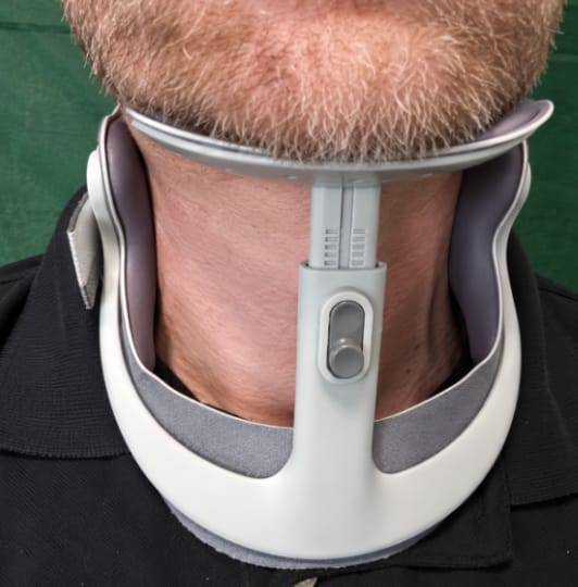 Customer photo review of Adjustable Neck Support Brace