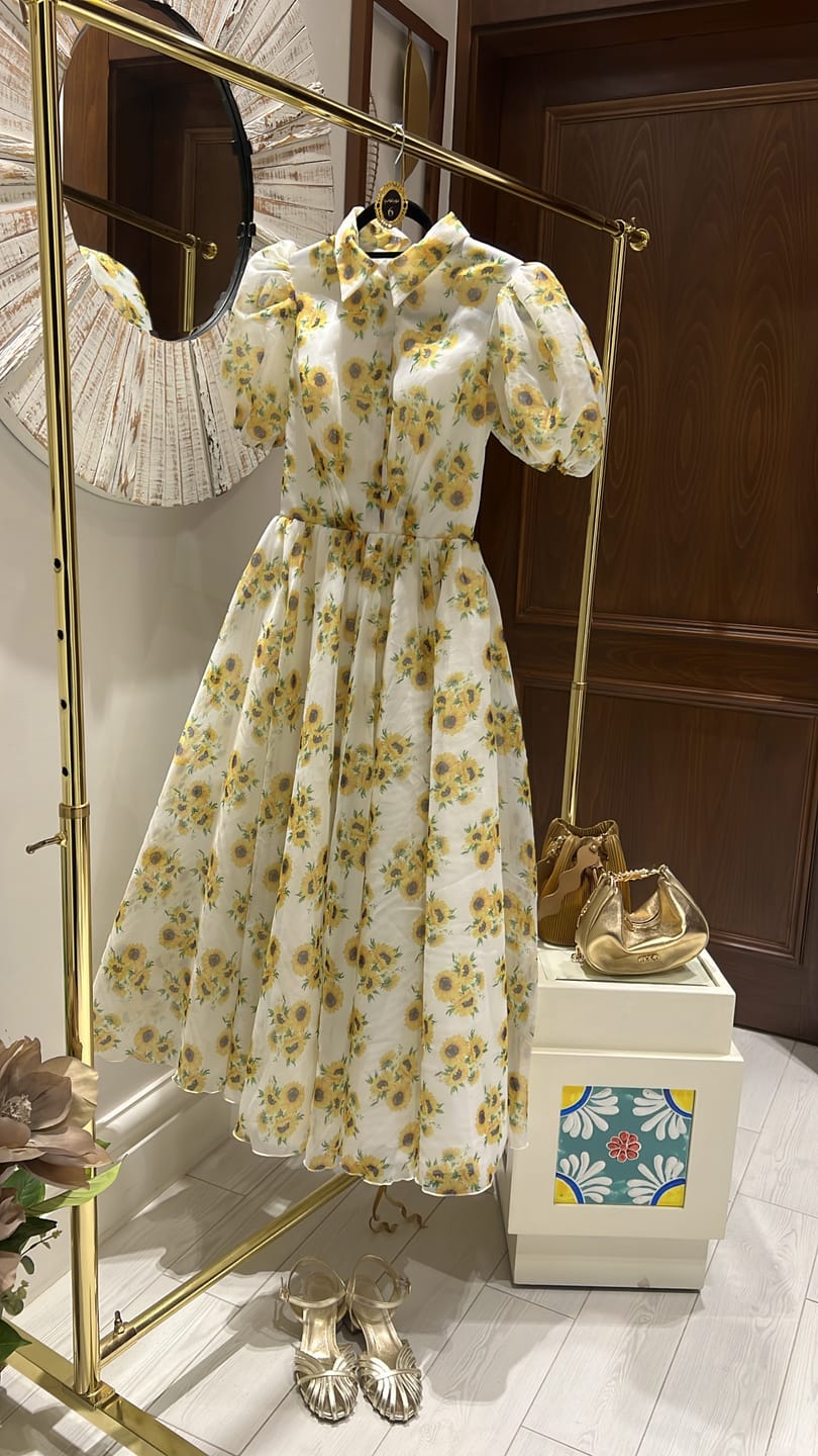 Customer photo review of Sunflower Organza Dress