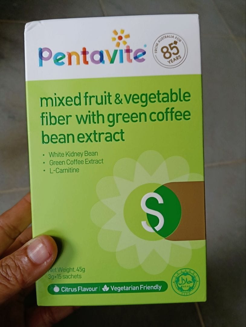 Customer photo review of Mixed Fruit & Vegetable Fiber With Green Coffee Bean Extract