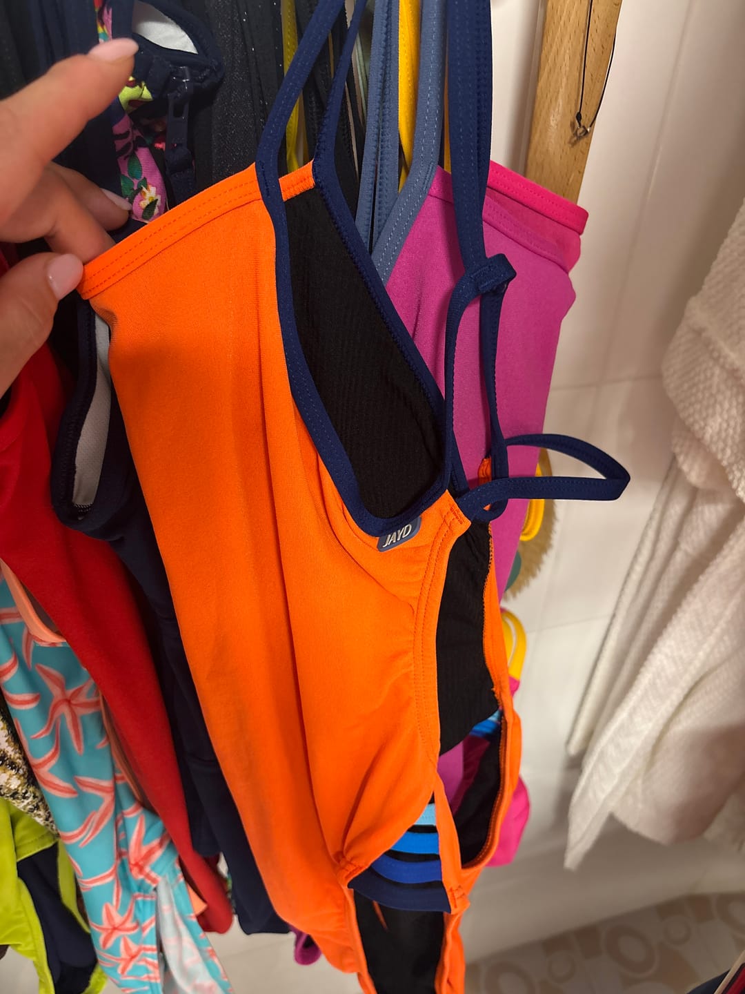 Customer photo review of PRE-ORDER || ZAMBIA ONE PIECE - Neon Orange | Navy