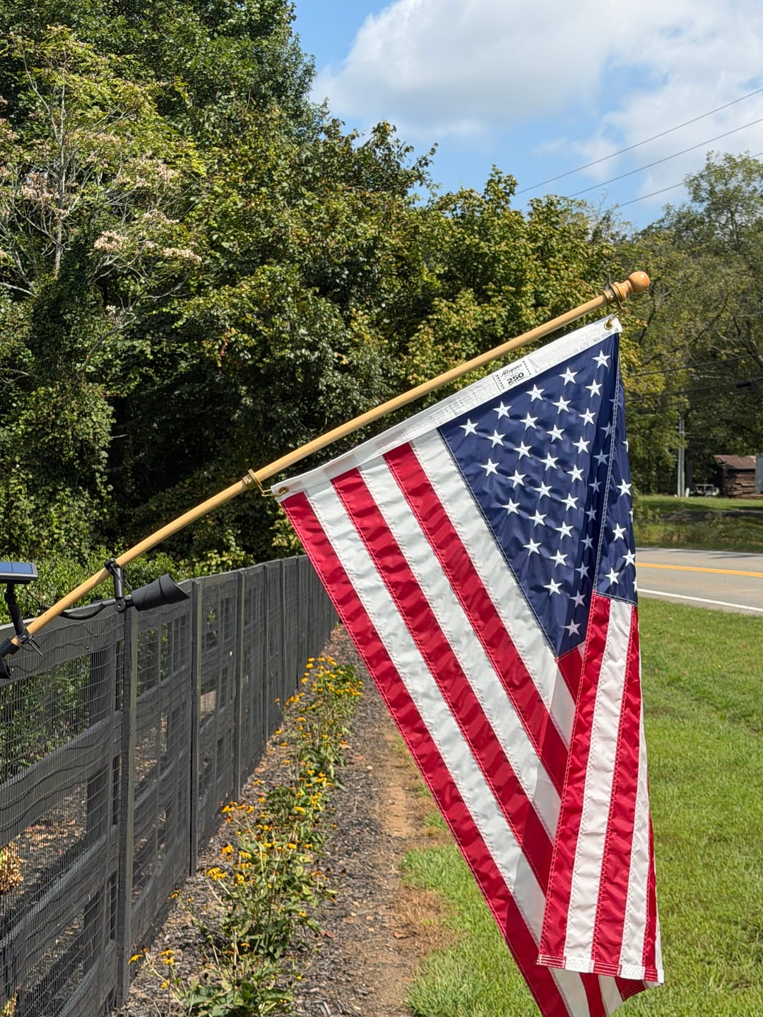Customer photo review of 3' x 5' American Flag Set