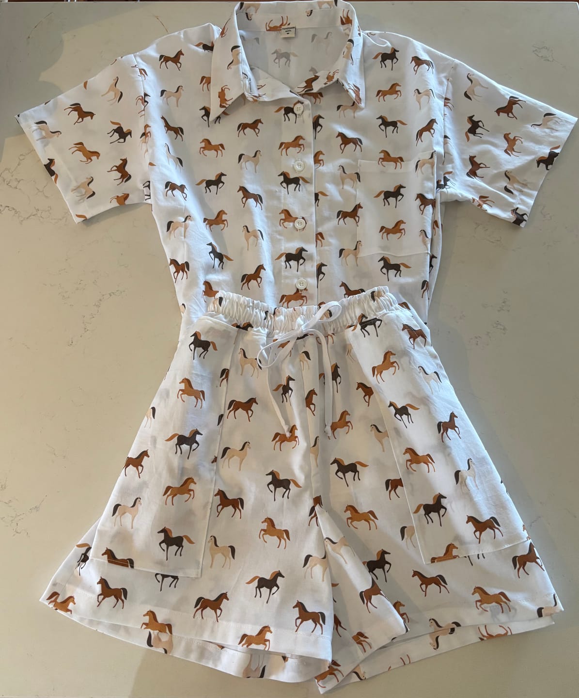 Customer photo review of Horse Allover Fabric