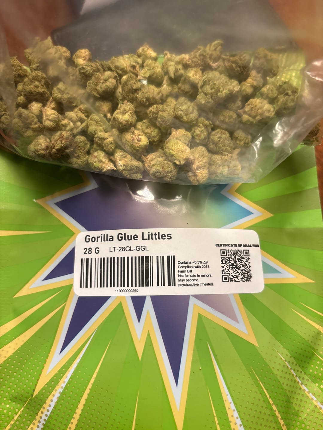 Customer photo review of LITTLES BRAND - Gorilla Glue - 28 Grams Littles - Hybrid