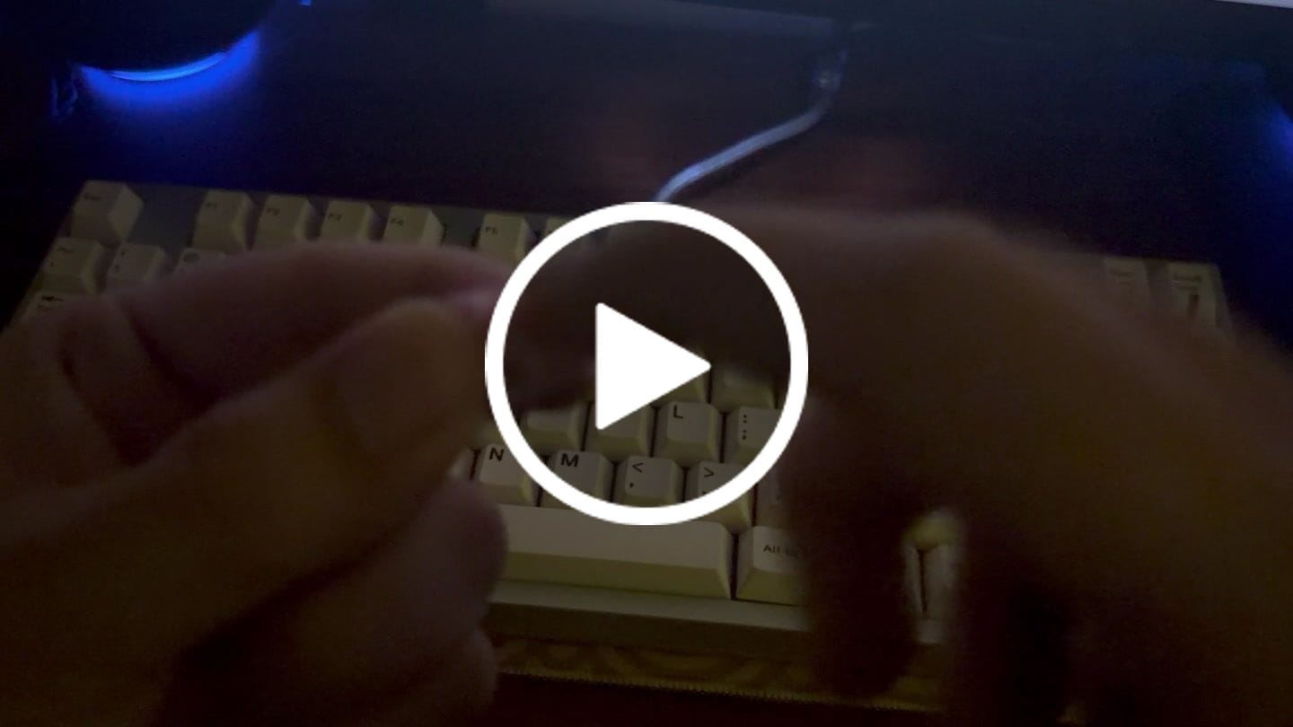 Customer video review of WINGTREE Nezuko Linear Switch Factory Lubed (10PCS)