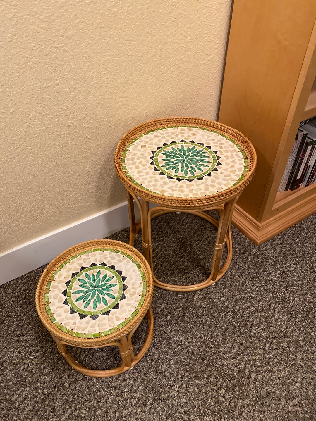 Customer photo review of Oasis Large Rattan Tray
