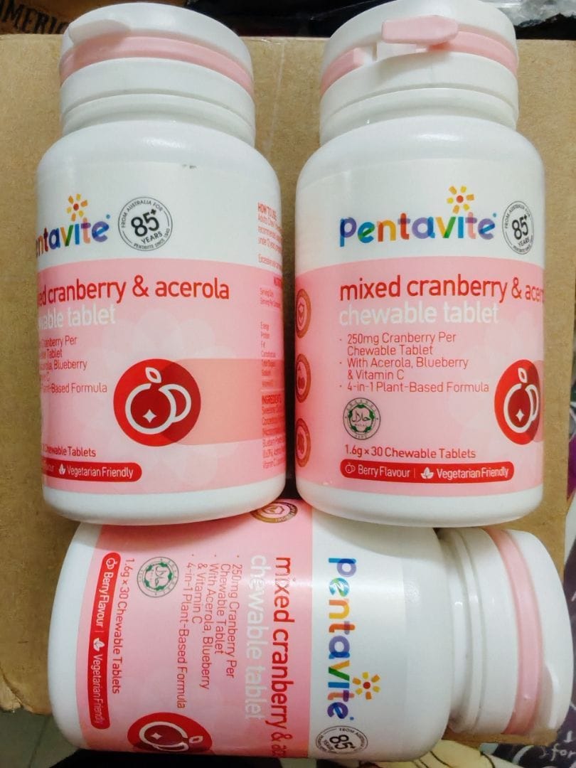 Customer photo review of Mixed Cranberry & Acerola Chewable Tablet