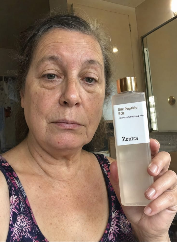 Customer photo review of silk water egf toner