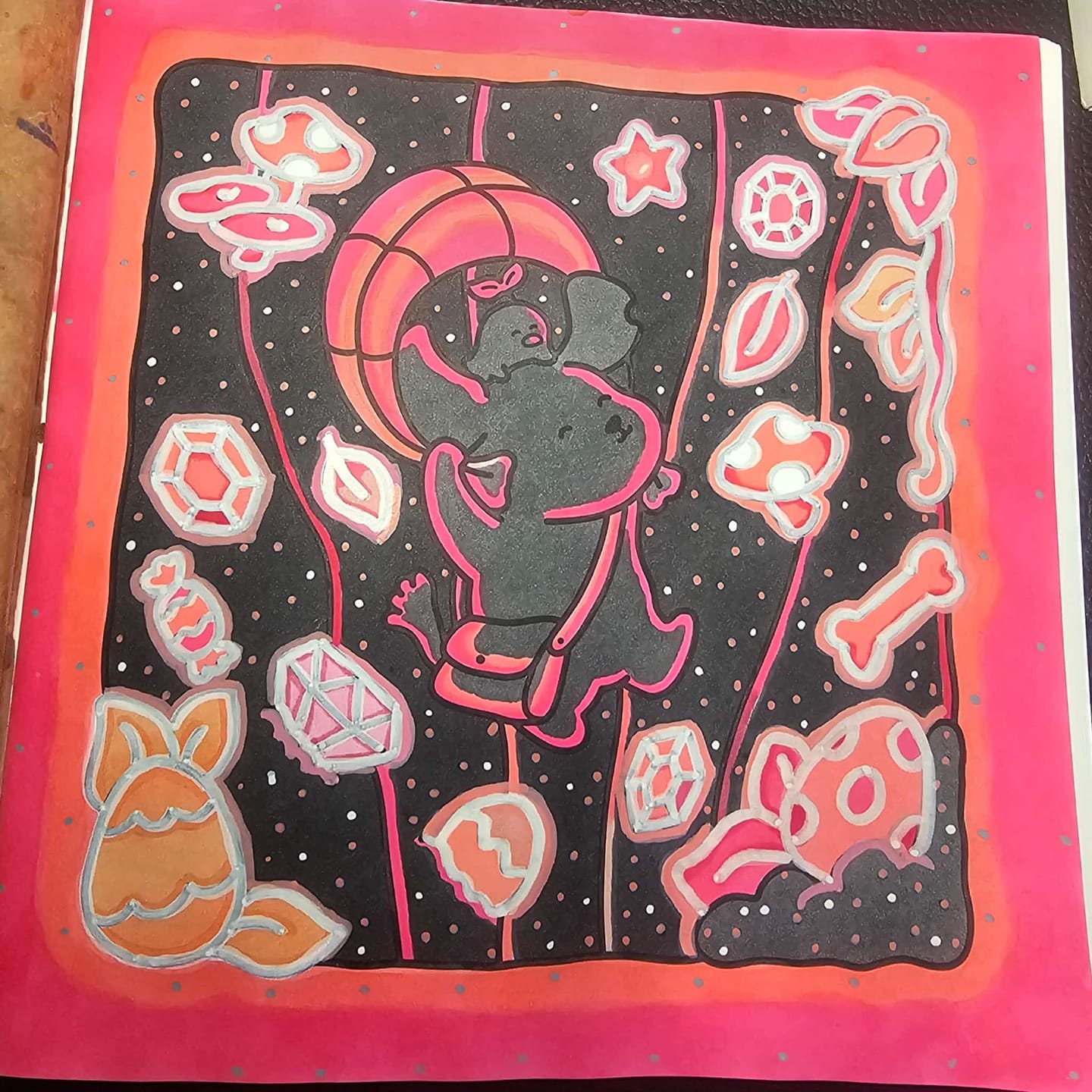 Customer photo review of Ohuhu Hilo Series Direct-ink Acrylic Paint Markers