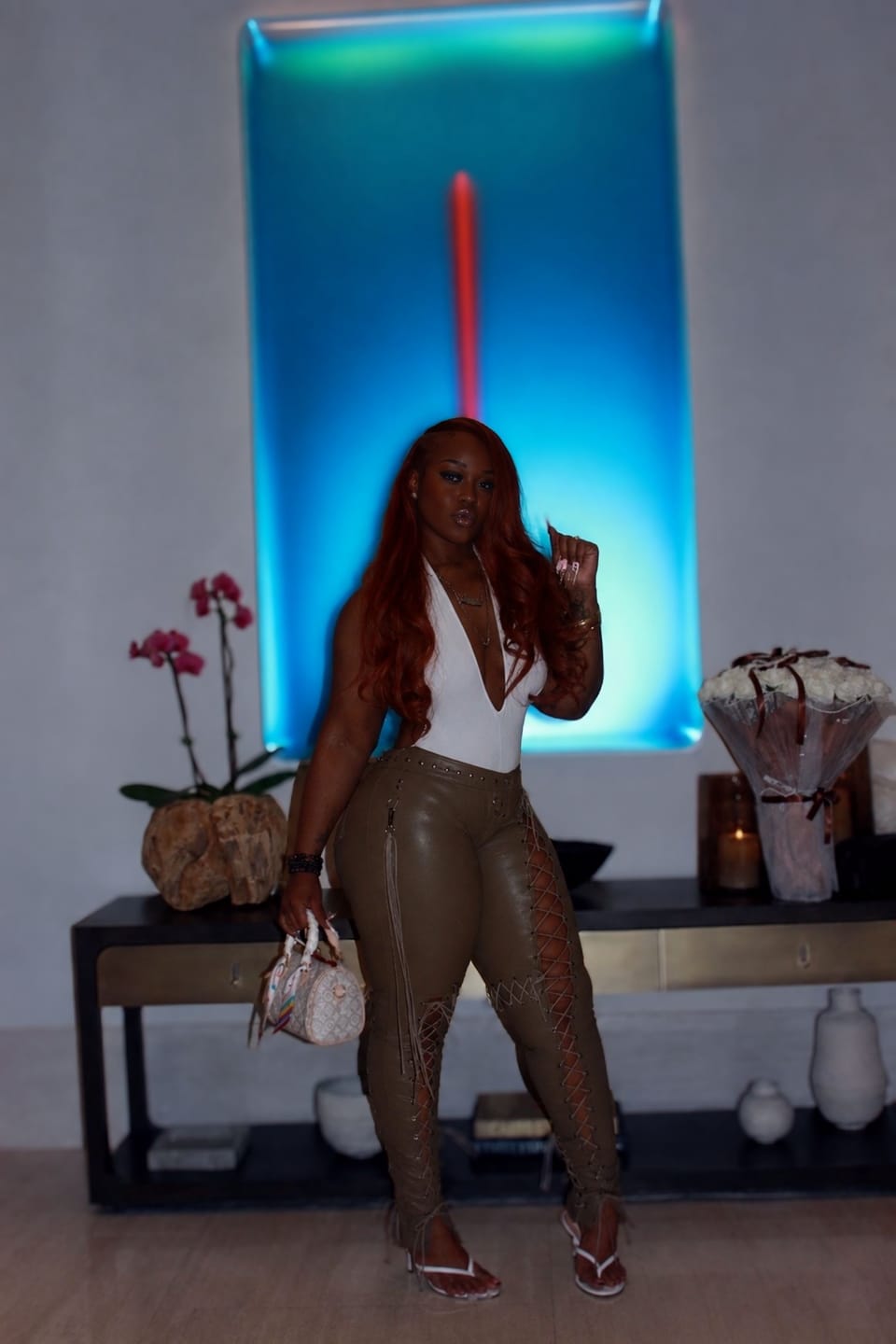 Customer photo review of Vice Pant (Tan)