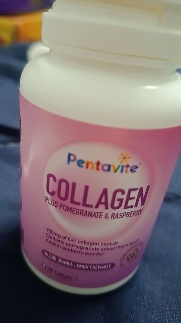 Customer photo review of Mixed Collagen With Blood Orange Chewable Tablet