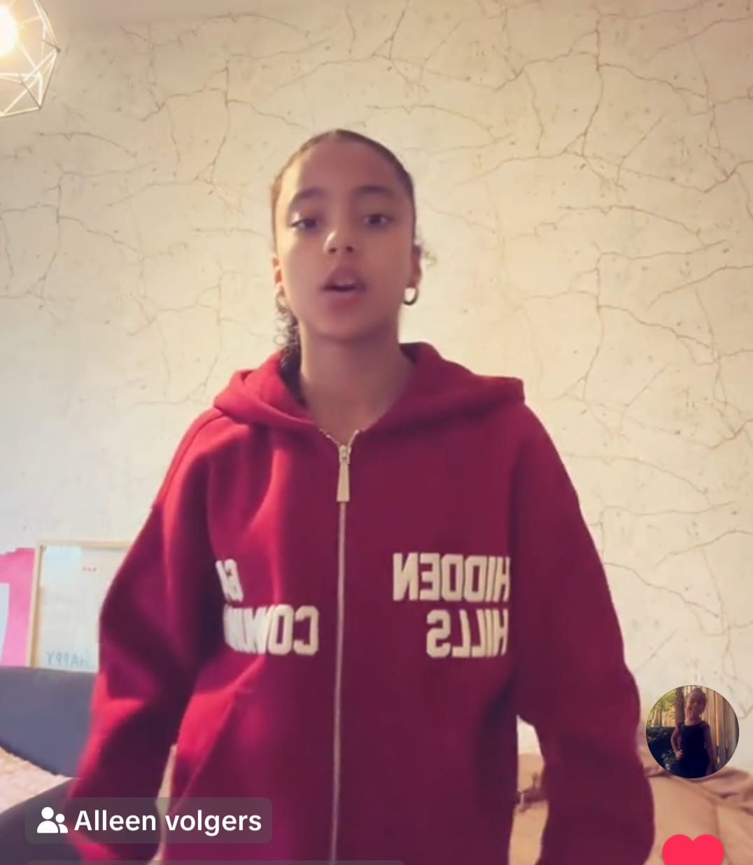 Customer photo review of GATED COMMUNITY ZIP HOODIE BURGUNDY