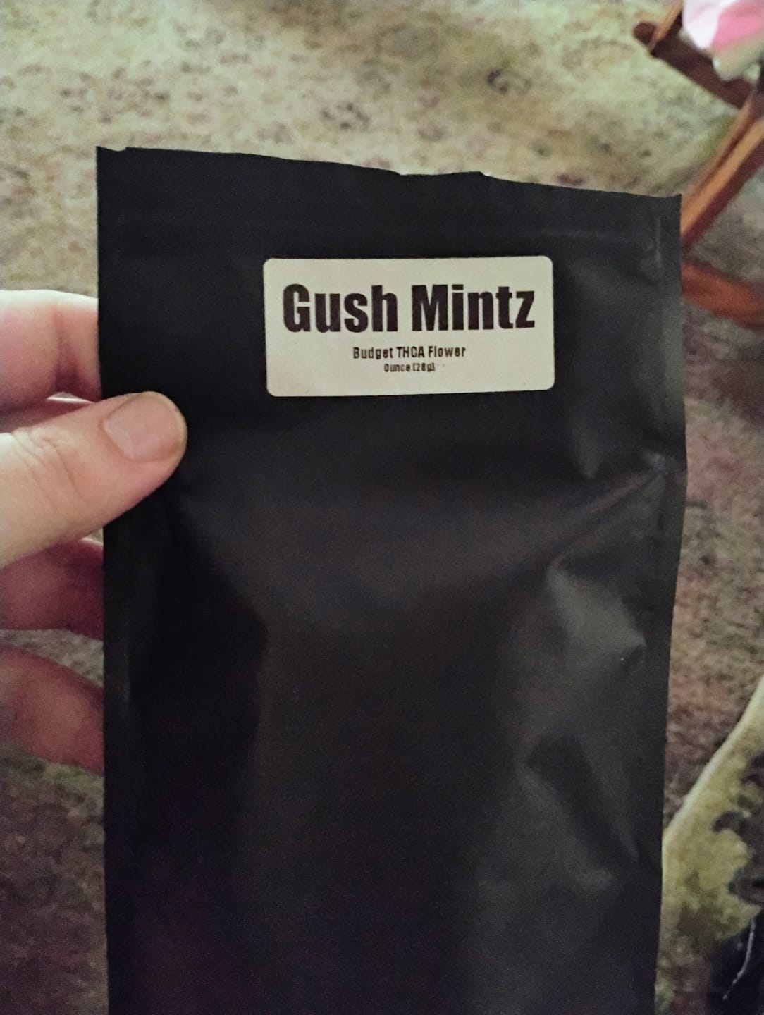 Customer photo review of Gush Mintz THCA Flower (Budget)