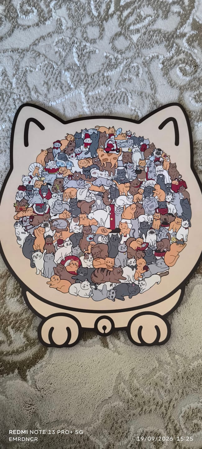 Customer photo review of PuzzPati® Ahşap Kedi Puzzle