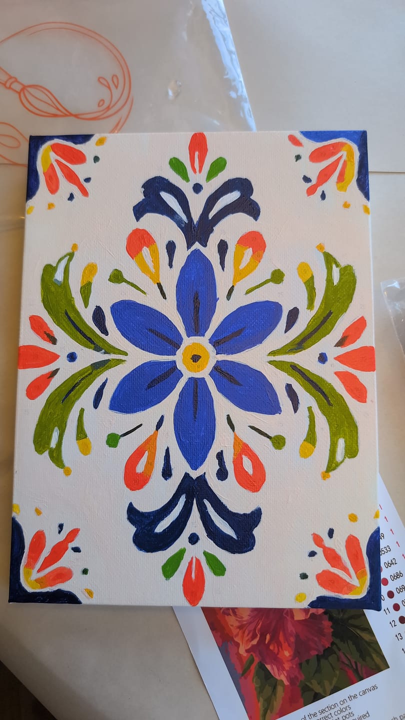 Customer photo review of Surprise Painting | Paint by Numbers