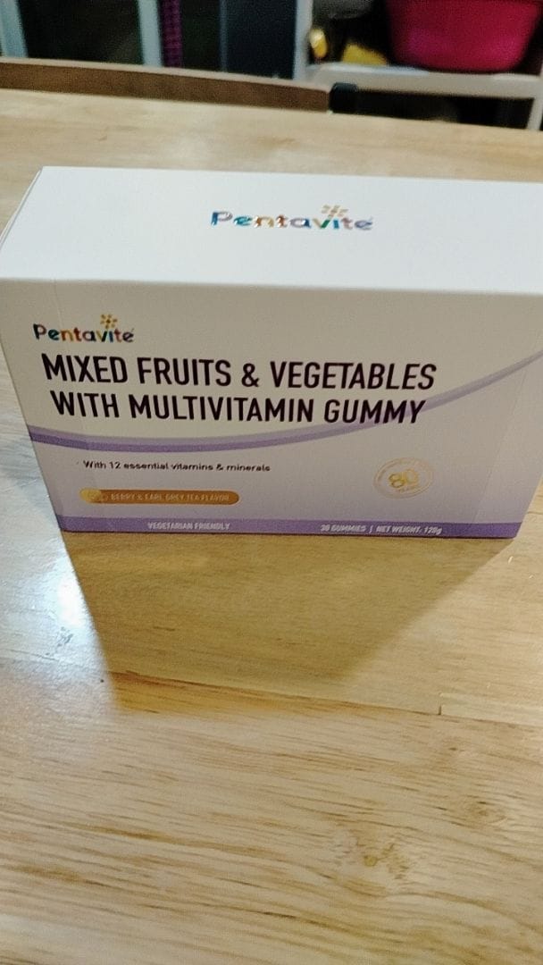 Customer photo review of Mixed Fruits & Vegetables With Multivitamin Gummy