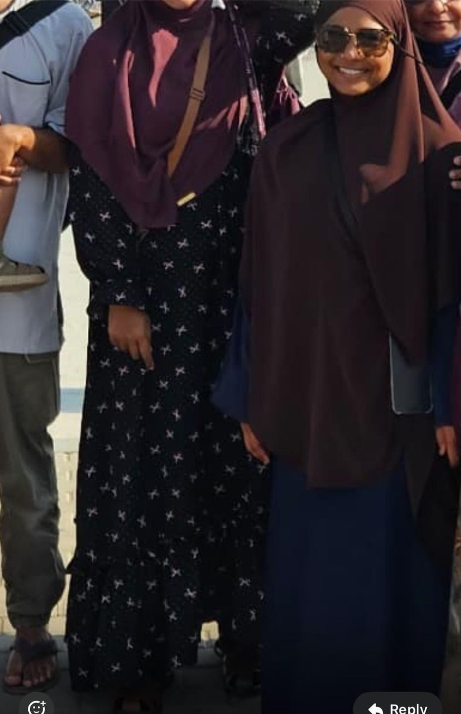 Customer photo review of Chiffon Khimar - Coffee