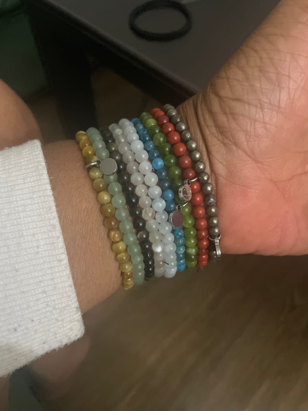 Customer photo review of Red Jasper Beaded Duo Mini