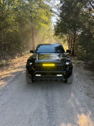 Customer photo review of 2024+ Tacoma Apex Pro Grille with LED Light Bar by YotaTribe